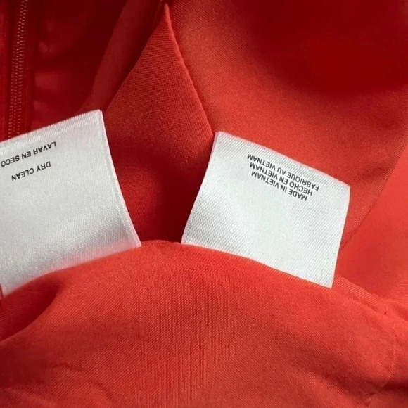 Kasper Orange A-Line Asymmetrical Dress Size 10 - Picture 11 of 15